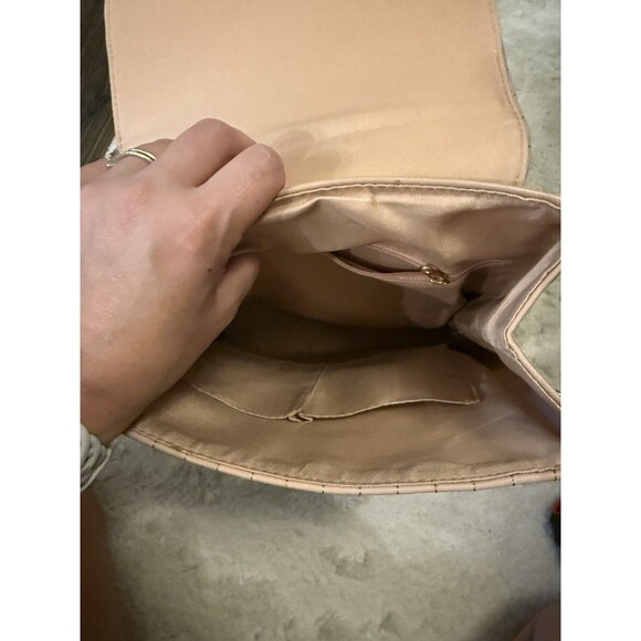 A New Day Quilted Women's Backpack Nude Blush Color Handbag Purse Satchel - Picture 7 of 7